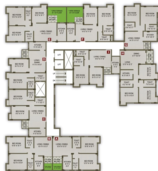 Floor Plan of Magnolia Magnet in Rajarhat, Kolkata - Image 242492